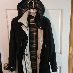 Womens Liz Claiborne double layered rain jacket